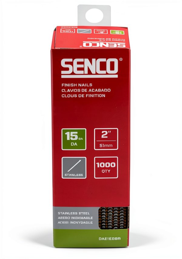 SENCO DA21EGBR 2-inch 15-gauge angled finish nails stainless 1k Pack-1