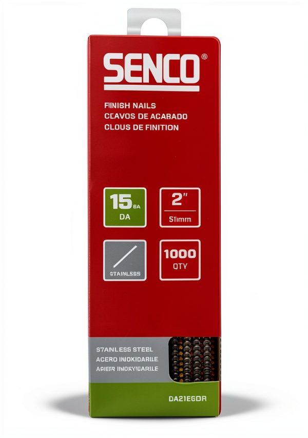 SENCO DA21EGBR 2-inch 15-gauge angled finish nails stainless 1k Pack-0