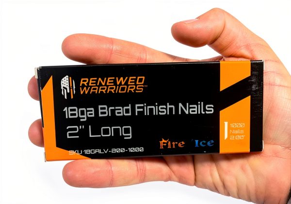 18 Gauge Brad Finish Nails 2" 1000 Count Renewed Warriors-6