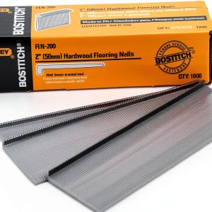 Bostitch 2 in. Flooring Nail 1000 Pack Finish Nails Brushed Steel-0