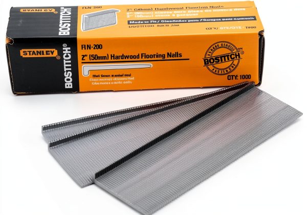 Bostitch 2 in. Flooring Nail 1000 Pack Finish Nails Brushed Steel-0