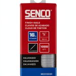 SENCO 3/4" 16 Gauge Straight Finish Nails Galvanized 1,000 Count Pack-0