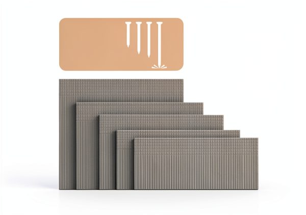 16 Gauge Finish Nails 5000 Count Total (1-1/4, 1-1/2, 1-3/4, 2, 2-1/2" 1000 Per Size) Galvanized Finish Processing Nails Suitable for Most Brand of 16 Gauge Pneumatic and Electric Brad Nailer-2